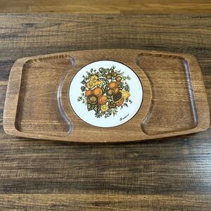 Goodwood Spice of Life Japan Cheese Crackers Meat Serving‎ Plate Tray Wood